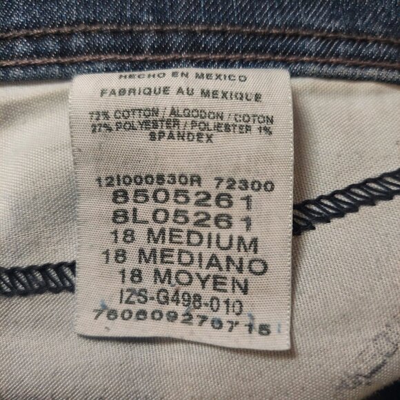 Lee Classic Fit Straight Leg Jeans Size 18 straight measures 39x29 high rise Mom - Picture 8 of 13